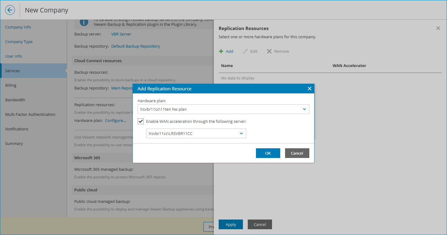 Allocate Cloud Replication Resources