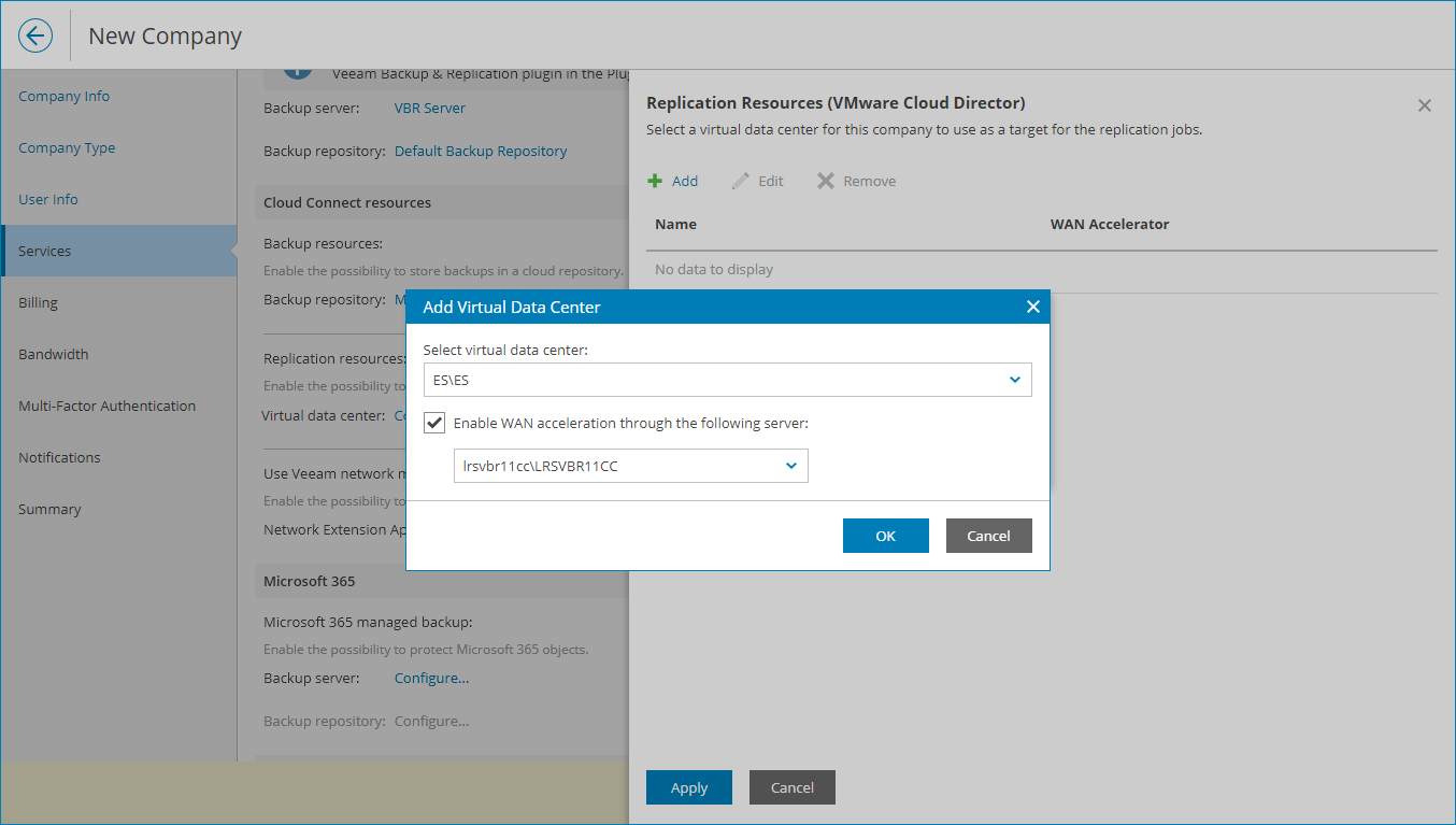 Assign Virtual Data Center