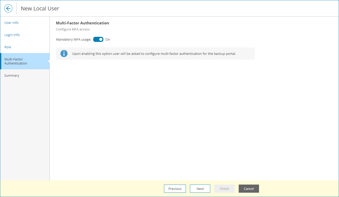 Configure MFA Access