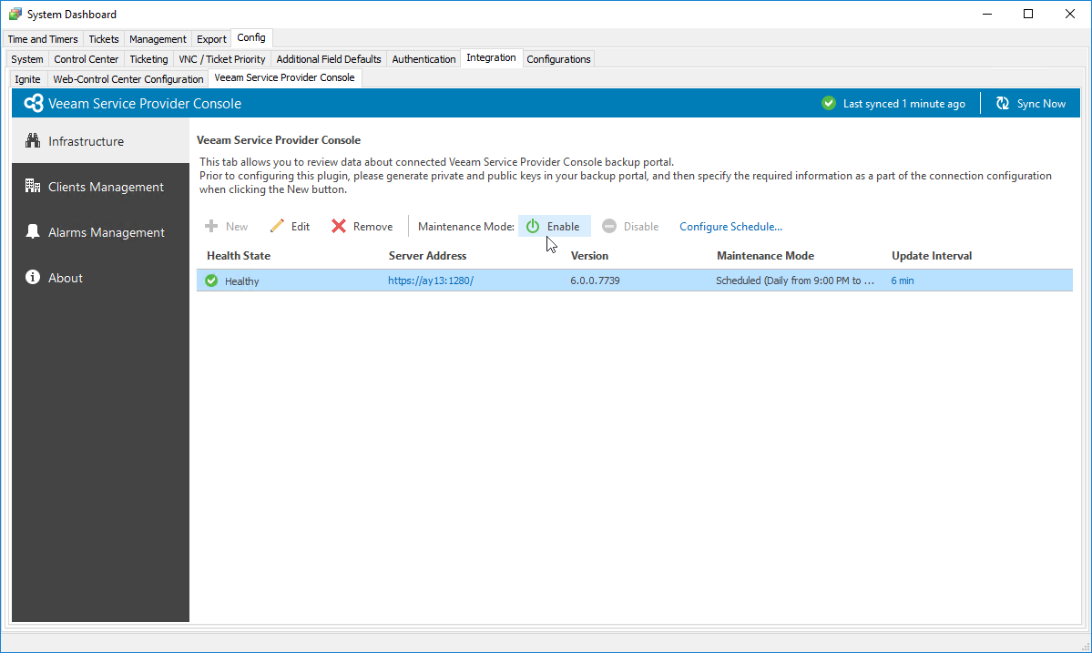 ConnectWise Automate Enable Maintenance Mode