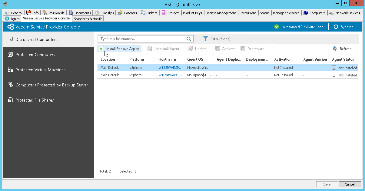ConnectWise Automate Install Backup Agent