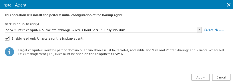 ConnectWise Automate Policy Selection Form