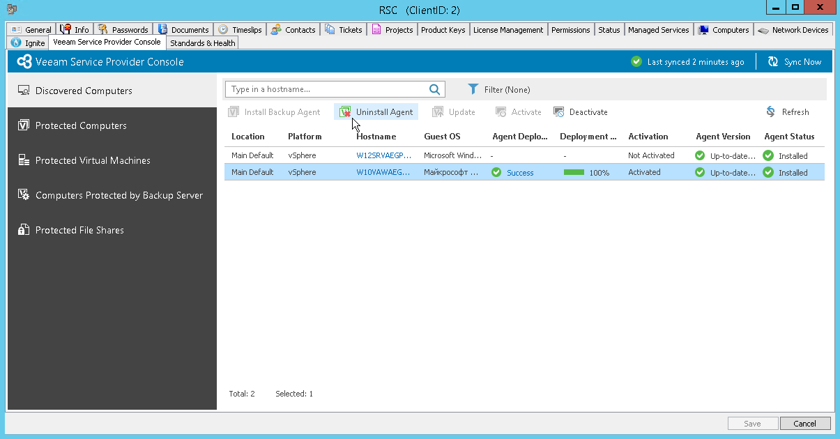 ConnectWise Automate Uninstall Agent