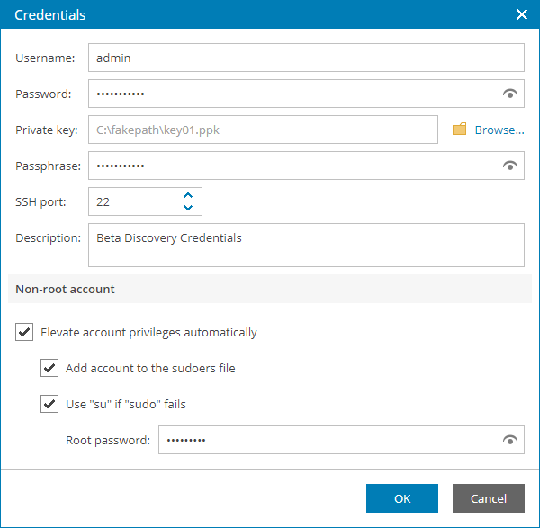 Specify Linux Private Key