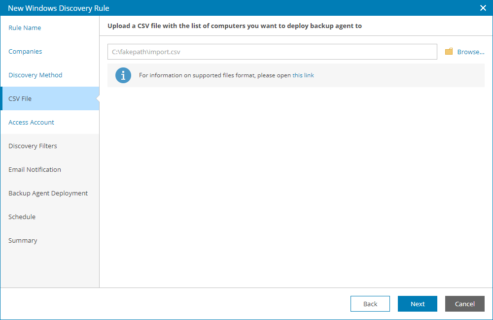 Specify Path to CSV File