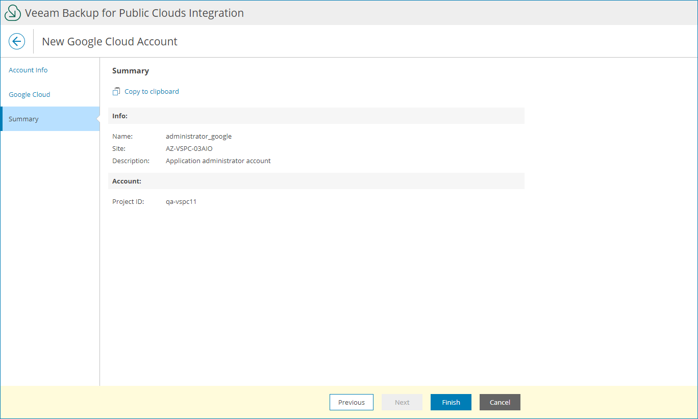 Review Account Settings