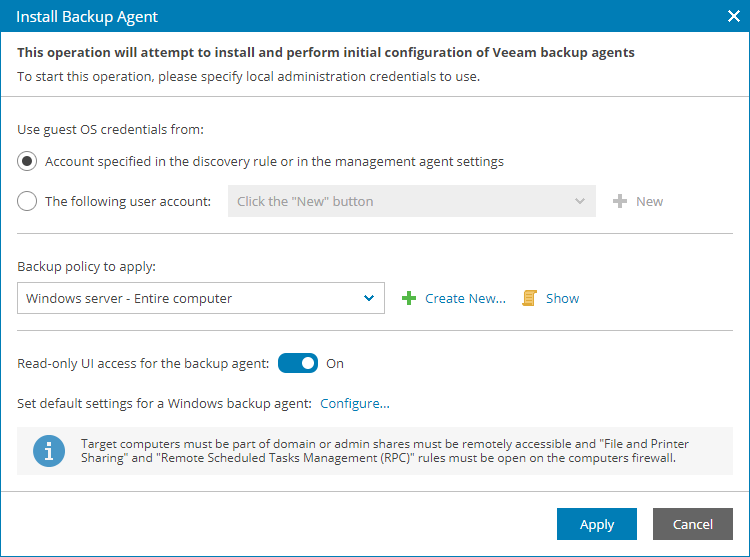 Initiate Installation Procedure