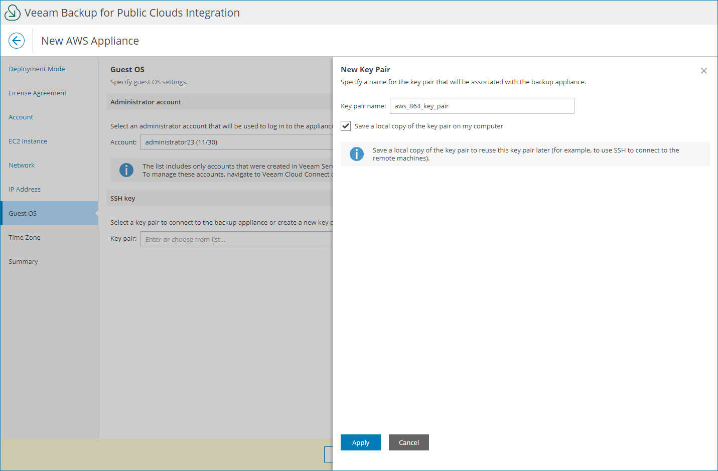 Specify Guest OS Credentials
