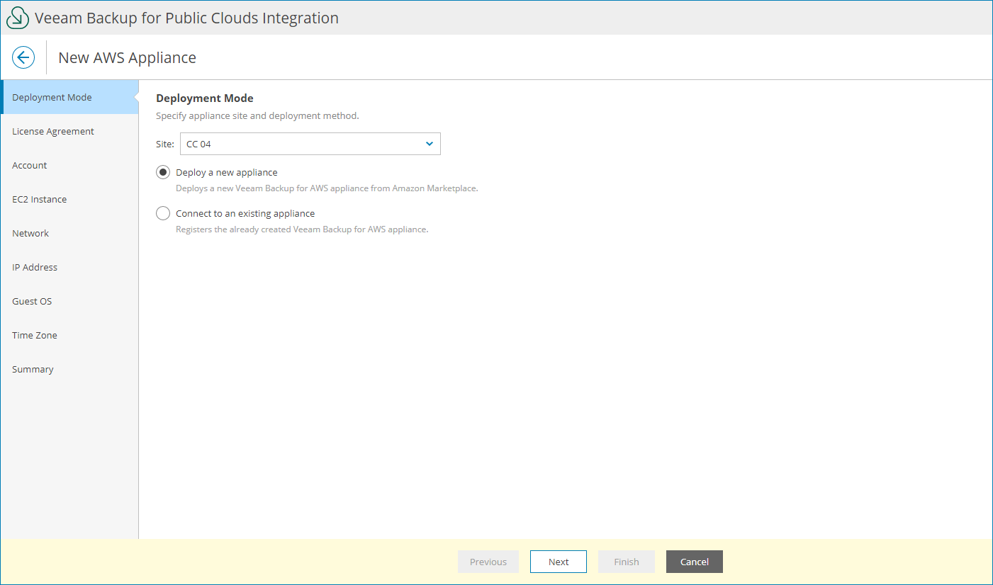 Select Deployment Mode