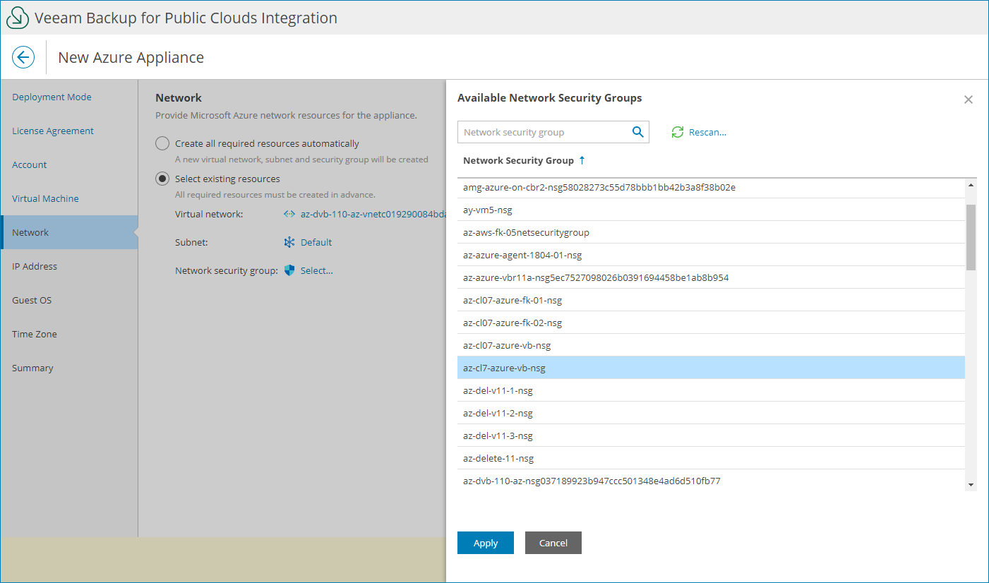 Specify Network Settings