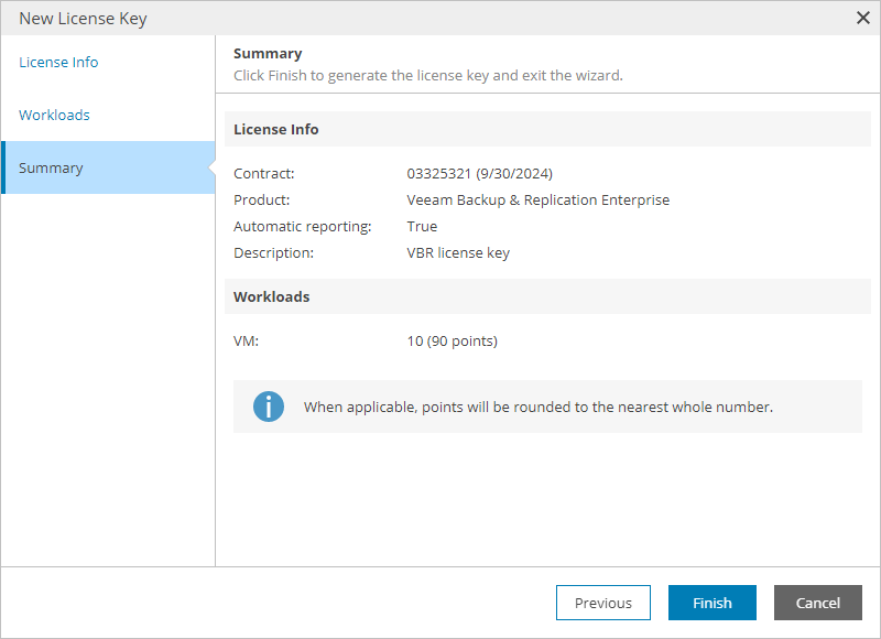 Review License Key Settings