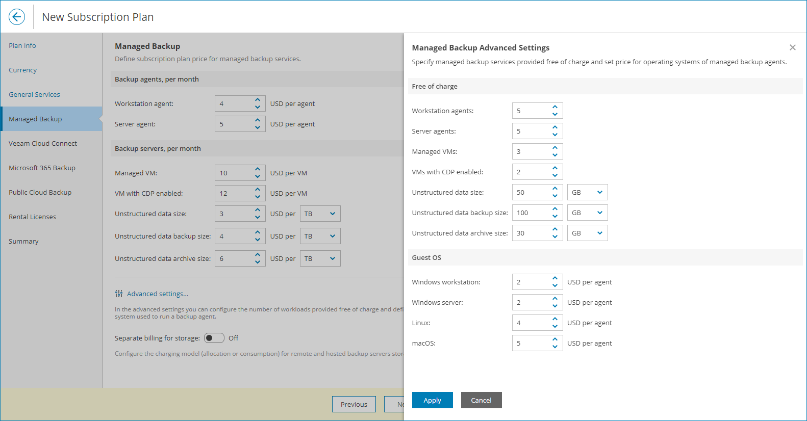 Specify Advanced Settings