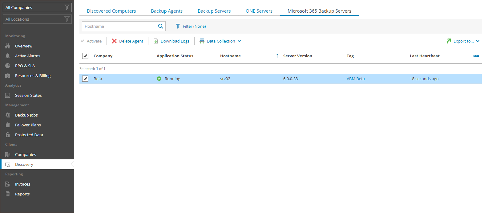 View and Export Server Details