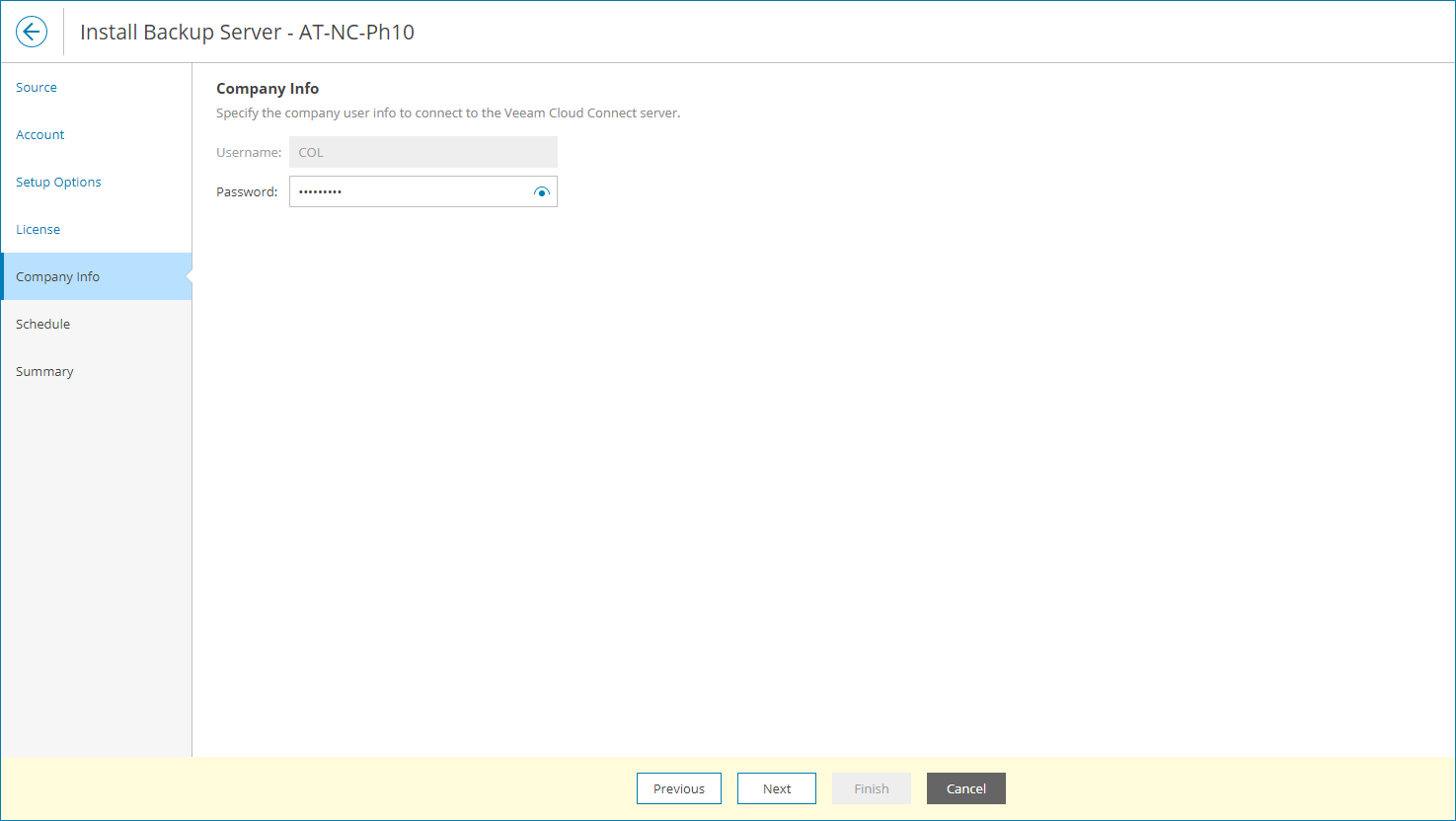 Provide Tenant Password