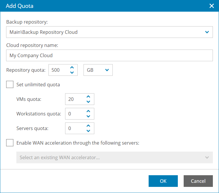 Allocate Cloud Repository Resources