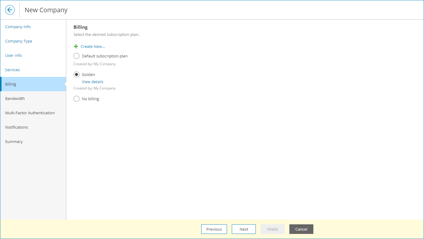 Assign Subscription Plan