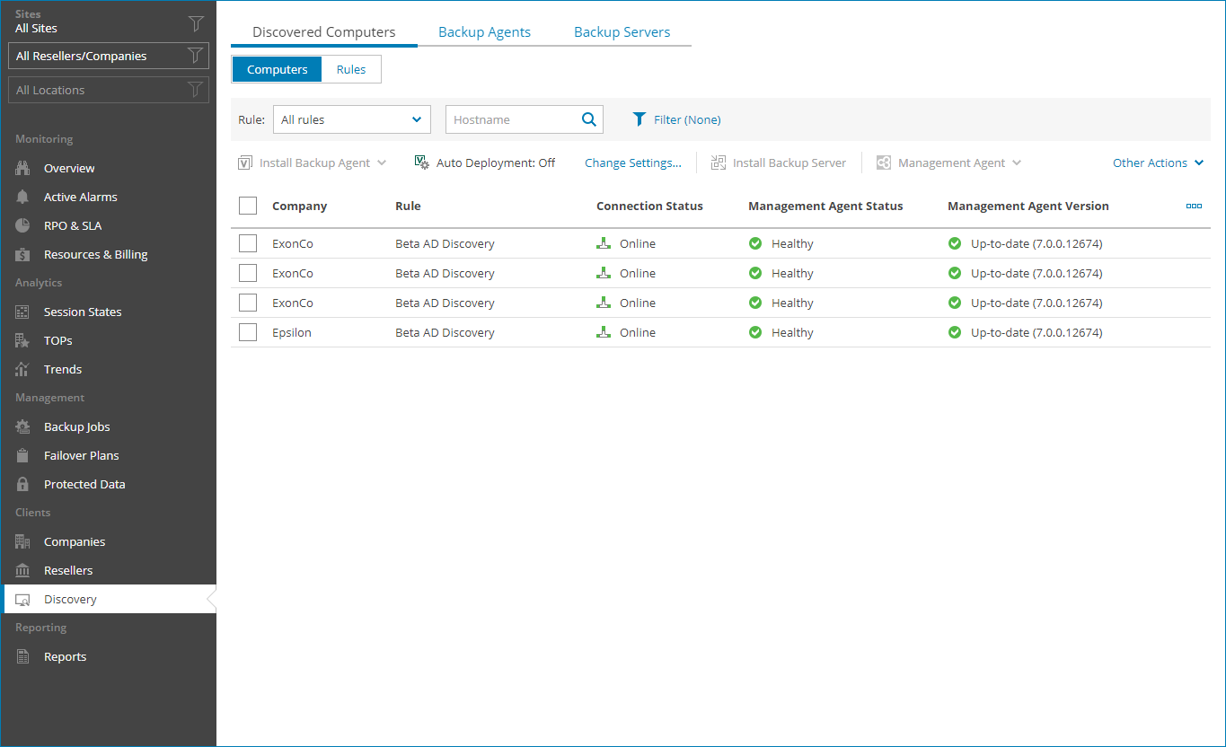 Check Discovered Computers