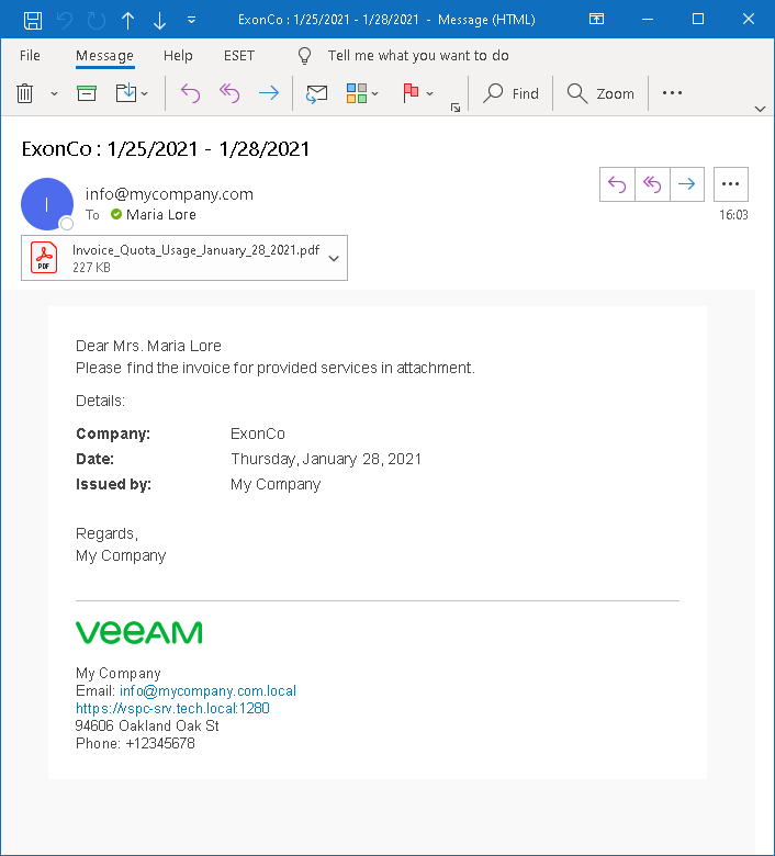 Check Invoice Email Notification
