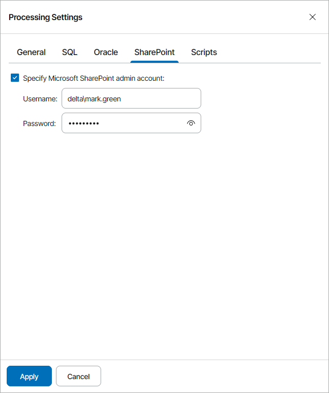 Specify Application-Aware Processing Settings for SharePoint