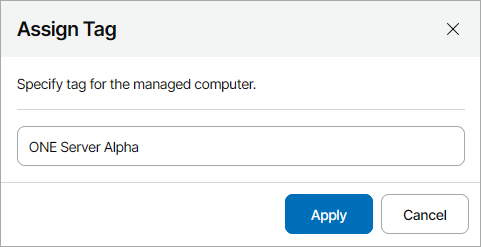 Assigning Custom Tags to Veeam ONE Servers