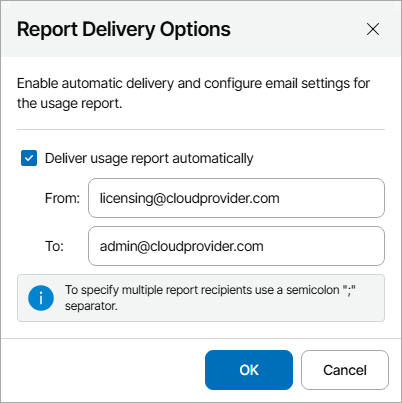 Submitting License Usage Report