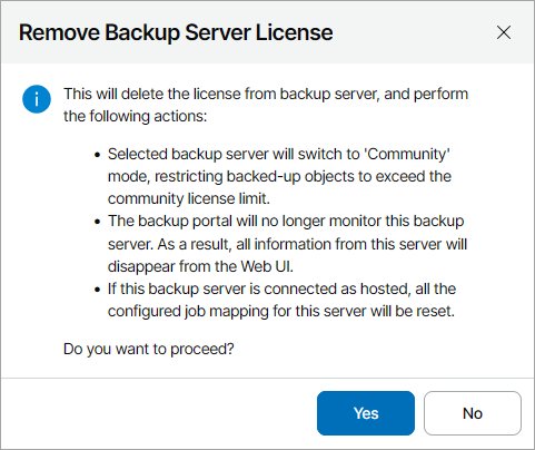 Deleting Veeam Backup & Replication License