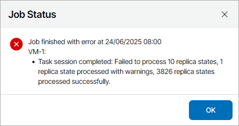 Error Details Session States
