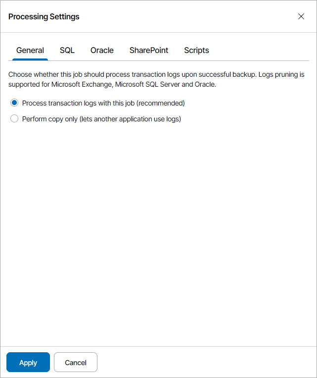 Specify Application-Aware Processing Settings