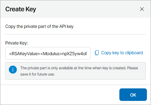 Configuring API Keys