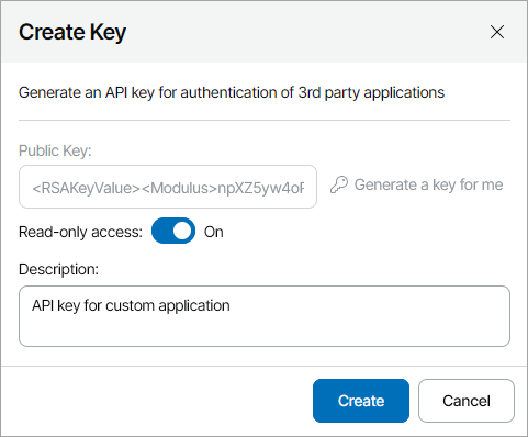 Configuring API Keys