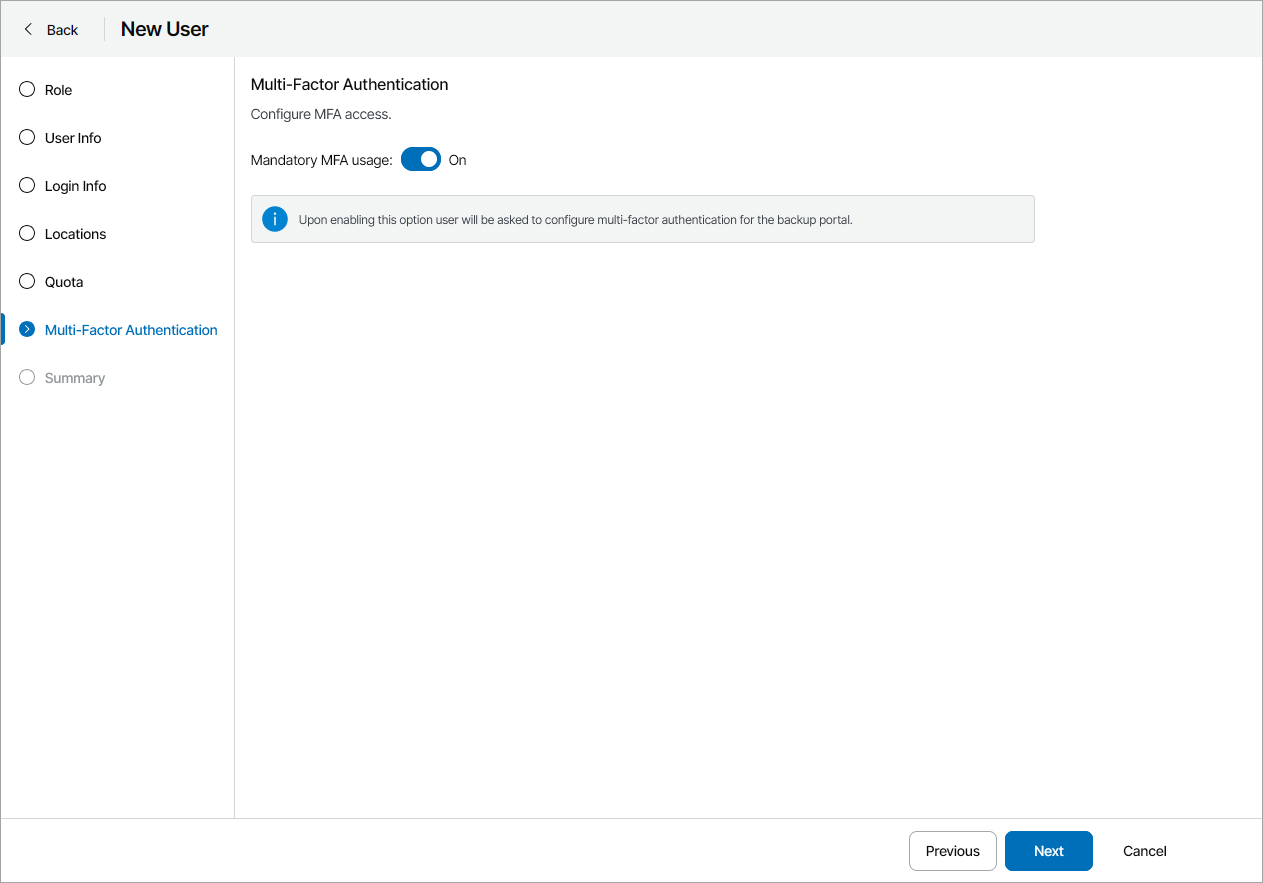 Configure MFA Access