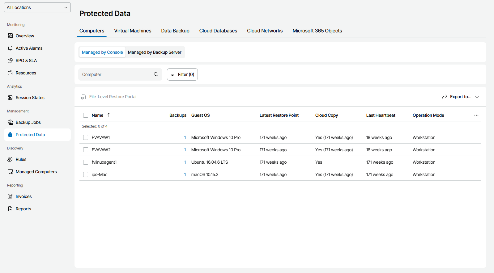 View Protected Computer Details