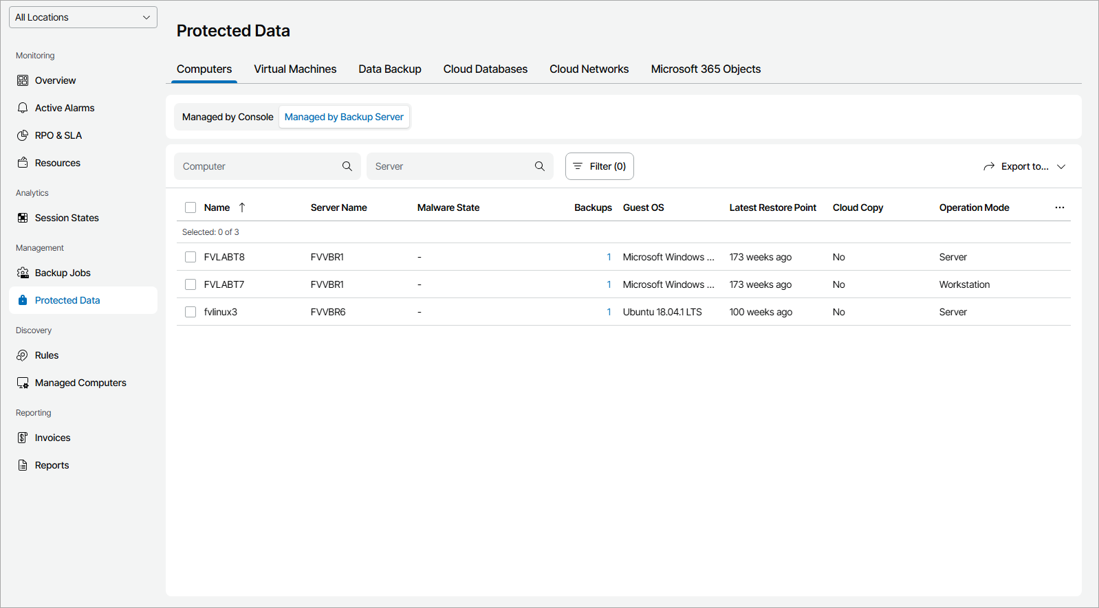 View Protected Computer Details