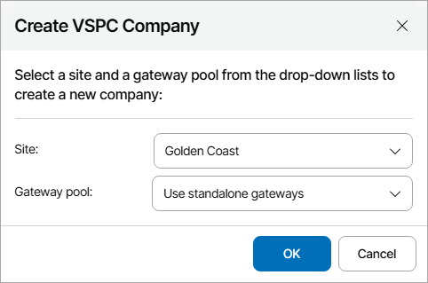 Creating New Companies in Veeam Service Provider Console