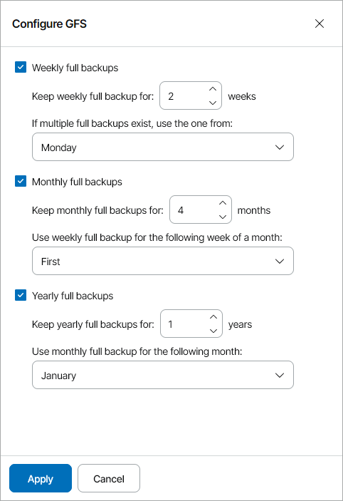 Configure GFS