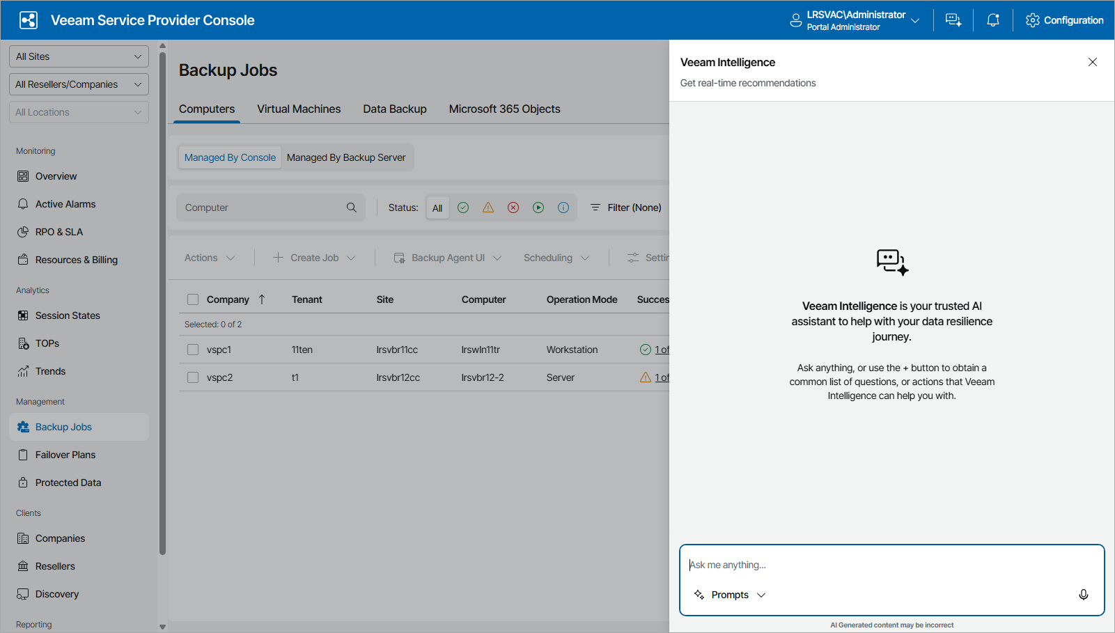 Veeam Intelligence