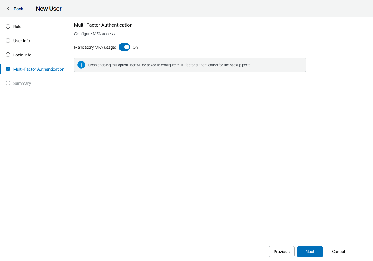 Configure MFA Access