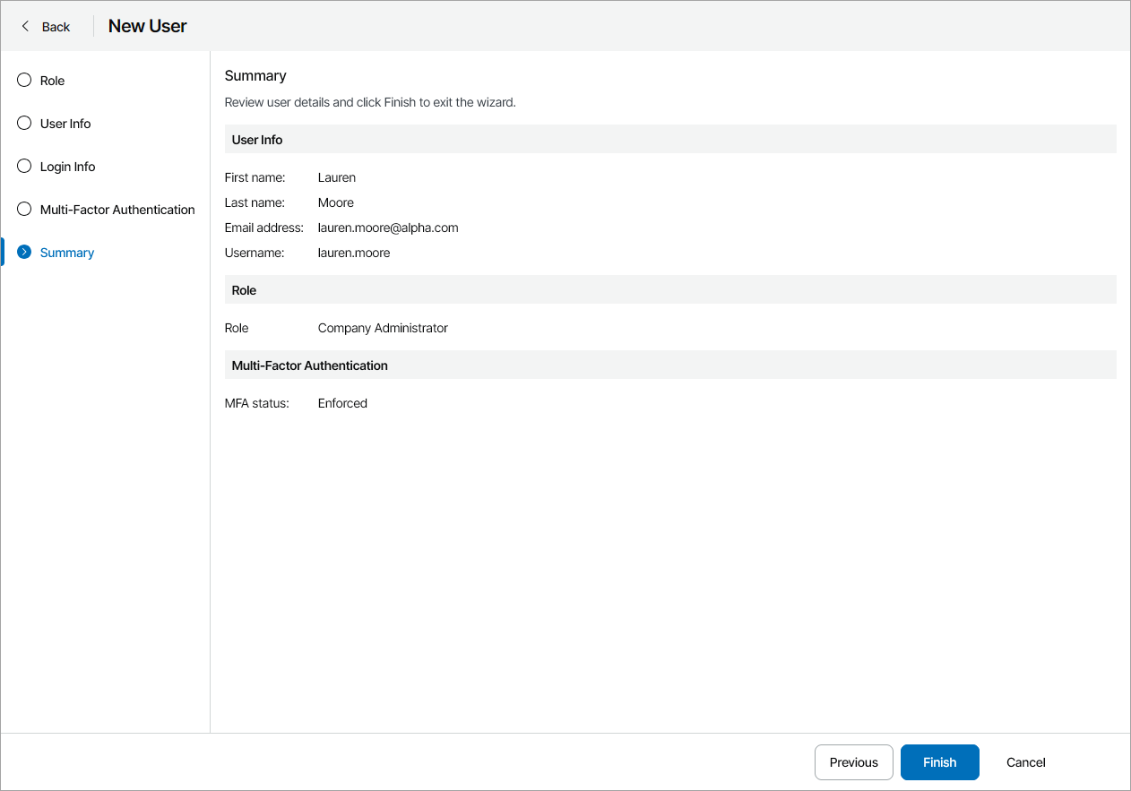 Review User Details