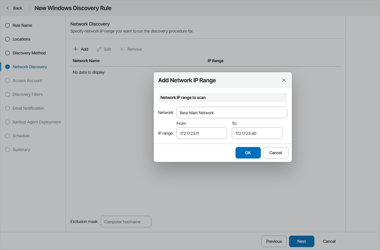 Specify IP Range