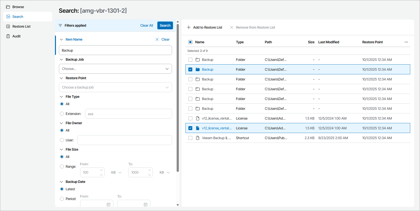 Search Files and Folders