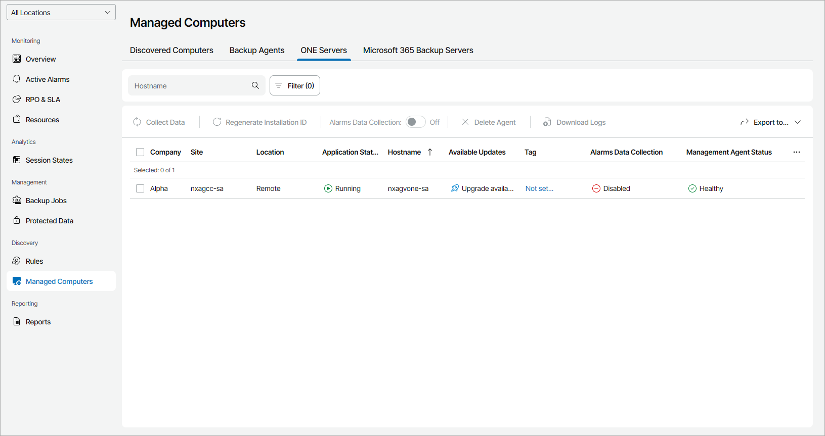View and Export Server Details