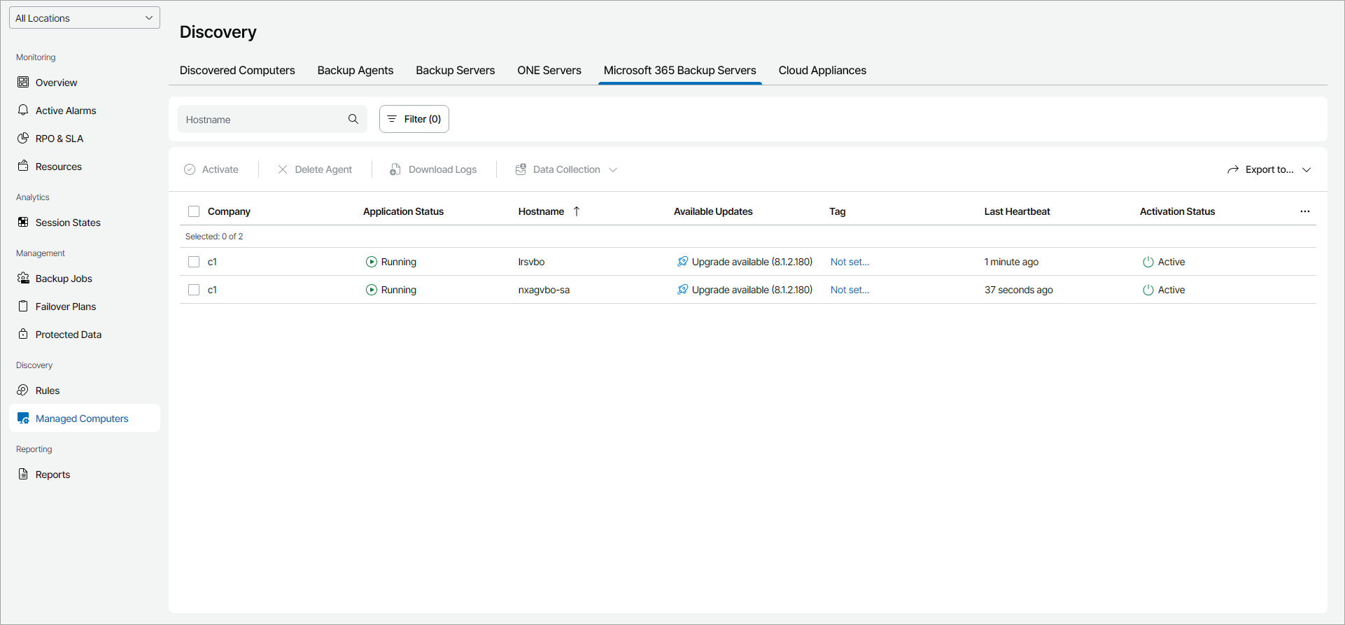 View and Export Server Details