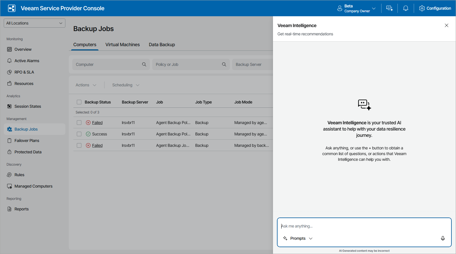 Veeam Intelligence