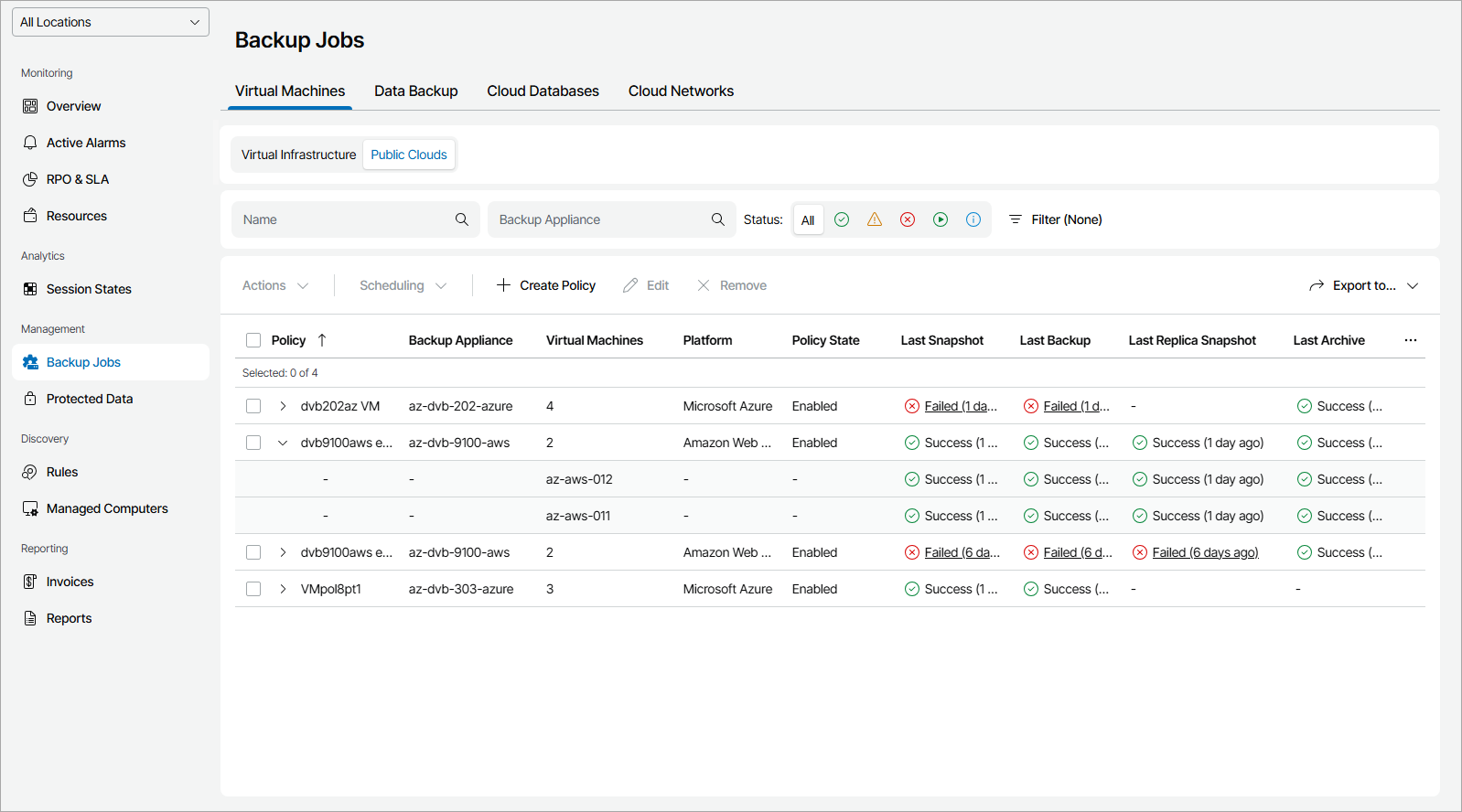 View Cloud VM Job Details