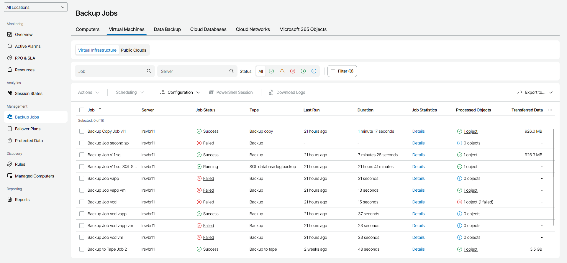View VM Job Details