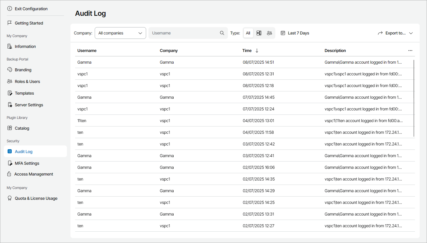View Event Log