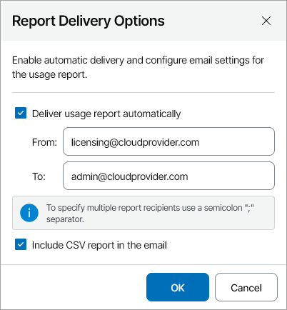 Submitting License Usage Report
