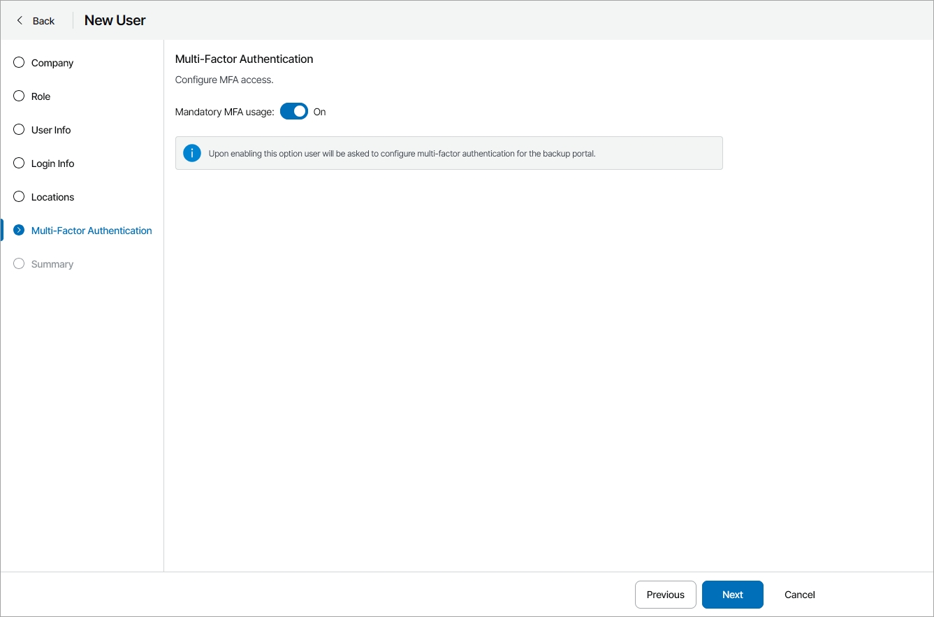 Configure MFA Access