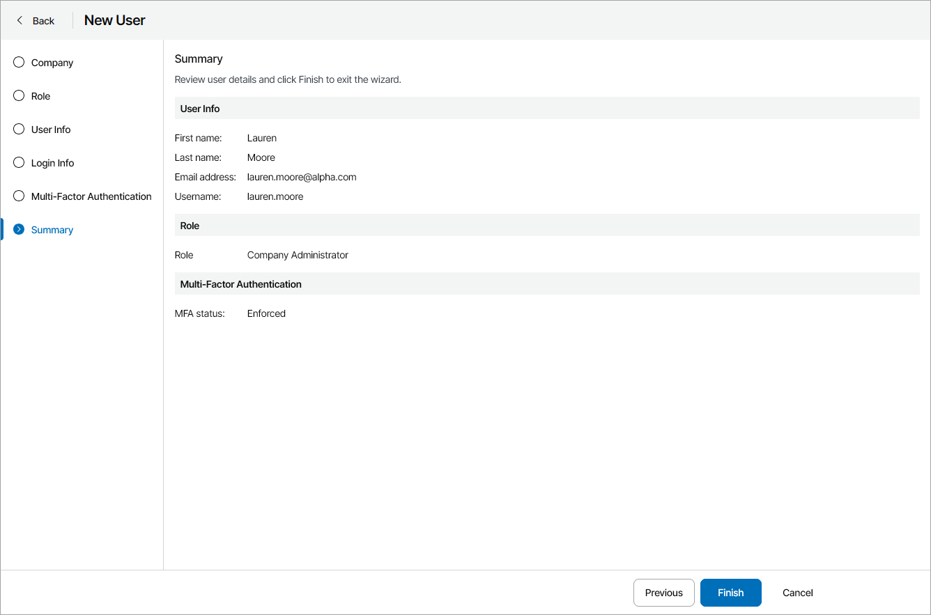Review User Details