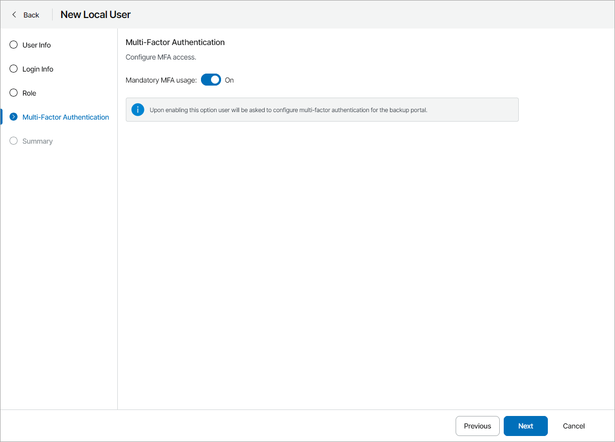 Configure MFA Access